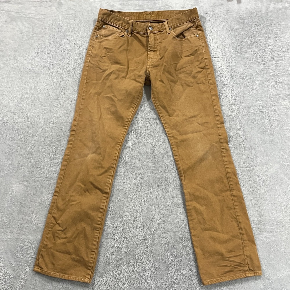 American‎ Eagle Pants Men 33x34 (measures 33x32) Slim Straight Flex Chino Khakis